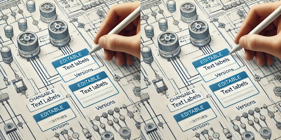 7 - Como mudar etiquetas no esquema elétrico